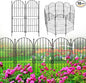 Decorative Garden Fence 31in (H) x10ft (L), 10 Pack No Dig Fence Animal Barrier for Dog, Arched Flower Bed Edging, Wire Border Panel Fencing for Yard Patio Outdoor Decor