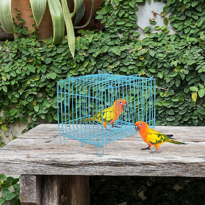 POPETPOP Travel Carrier for Birds, Iron Bird Travel Carrier Cage, Portable Birds Carrying Cage, Bird, for Parrots Conures Lovebird Cockatiel Parakeets