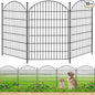 Decorative Garden Fence 40in (H) x24ft (L), 10 Pack No Dig Fence Animal Barrier for Dog, Arched Flower Bed Edging, Wire Border Panel Fencing for Yard Patio Outdoor Decor