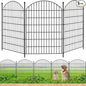 Decorative Garden Fence 40in (H) x12ft (L), 5 Pack No Dig Fence Animal Barrier for Dog, Arched Flower Bed Edging, Wire Border Panel Fencing for Yard Patio Outdoor Decor