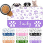 Personalized Dog Cat Mat with Name Photo Custom Placemat Feeding Mats for Food and Water Customized Non-Slip Waterproof Doormat for Bowls Outdoor Indoor Floors Gifts for Pet Owner
