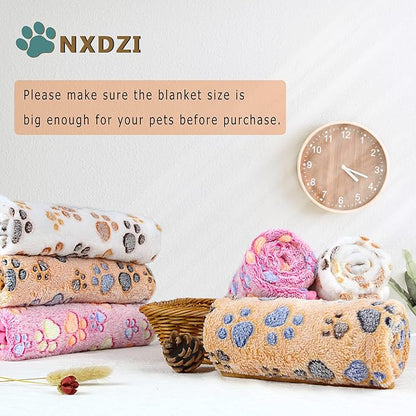 Dog Blankets for Small Medium Dogs Washable, 3 Pack Pet Blanket Washable 30" x 20", Fuzzy Soft Puppy Throw Cover for Kennel Crate Bed