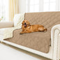 Smiry Waterproof Dog Bed Cover Blanket 52x82, Soft Reversible Pet Blanket, Washable Leakproof Cats Dogs Couch Cover for Sofa, Couch, Furniture, Camel/Beige