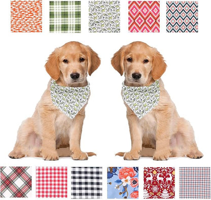 ARING PET Dinosaur Dog Bandanas, Summer Kerchief Triangle Bibs Scarf for Puppy Small Medium Large Boy Girl Dogs Cats-L