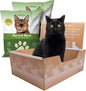 Kitty Poo Club Leakproof Disposable 2-Pack Cat Litter Box with 2 Bags Grass Litter | Superior Odor Control & Recyclable Design | Perfect for Travel, Multi-Cat Homes & Daily Use