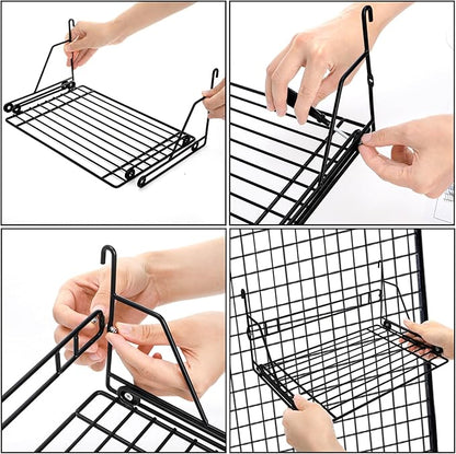 Okllen Bird Perch Stand, Bird Cage Platform Wire Patio Sundeck Playground for Parrots Cockatiels and Small Birds, 12" Lx8 W