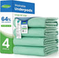 Noovirum® Washable Underpads,34"x36" (Pack of 4) - Heavy Absorbency Incontinence Bed Pads for Adults, Kids & Pets - Waterproof Reusable Protective Pad for Bed, Sofa, Furniture & Floor