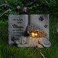 Solar Dog Angel Statue, Pet Dog Memorial Stone, Dog Memorial Gifts Or Garden Memorial Stone-Like The Light of The Moon...