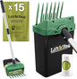 Neater Pet Brands Lift N’ Bag 2.0 Dog Pooper Scooper with Bag Attachment & 22" Pole for Small to Large Dogs, New & Improved Design, 15 Refill Bags, Heavy Duty Dog Poop Scooper for Yard, One-Hand Use