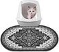 Bienbee Cat Litter Mat, 24" x 15" Litter Box Mat Rug with Non-Slip Bottom,Urine and Water Proof, Easy to Clean Cat Supplies Essentials for Indoor Kitty Kitten Floor, Black M