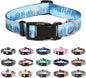 Mercano Adjustable Dog Collar - Special Design Patterns, Soft Nylon Comfortable Durable Pet Collar for Small Medium Large Dogs (S, Forest)
