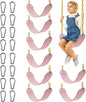 Sunnyglade 8PCS Swings Seats Heavy Duty with 66" Chain, Playground Swing Set Accessories Replacement with Snap Hooks, Support 250lb (8, Pastel Pink)