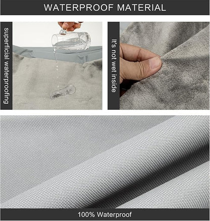 Waterproof Dog Bed Cover,Washable Removable Pet Dog Bed Replacement Cover for 48 Inch Crate,Water Absorbable Pet Puppy Bed Covers for Dogs Cat,46Lx29Wx4H inch