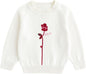 Simplee kids Baby Girl Knit Sweater with Bear in The Pocket Toddler Pullover Sweater Cute Fall Winter Clothes
