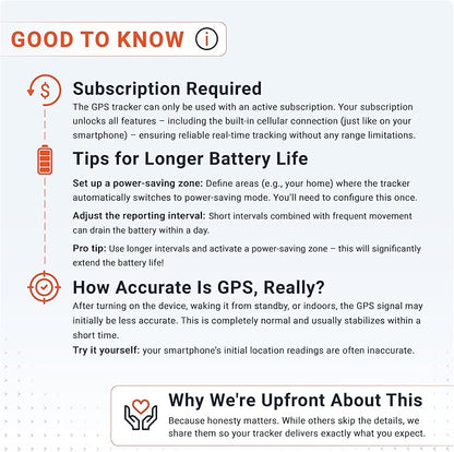 PAJ GPS Dog Tracker - 4G Real-Time Tracking & Runaway Alerts - Waterproof, Long-Range, Smart App Monitor Health & Activity - Fits Any Collar, Mini Device Navigator Chip - Subscription Required - Blue
