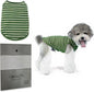 Dog Clothes, Stripe Dogs Shirts for Small & Medium Breeds, Pet Tank Top, Breathable Waffle Fabric Puppy Outfit, Shirt for Chihuahua, Yorkie, Dachshund, Corgi (Green, XLarge)