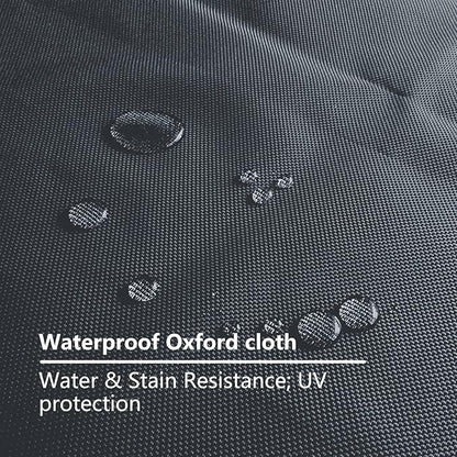 Dog Bed Cover for 36" L 27" W 3" H - 600D Oxford Waterproof with Zipper and Carry Handle - Washable, Cover Only (Gray)