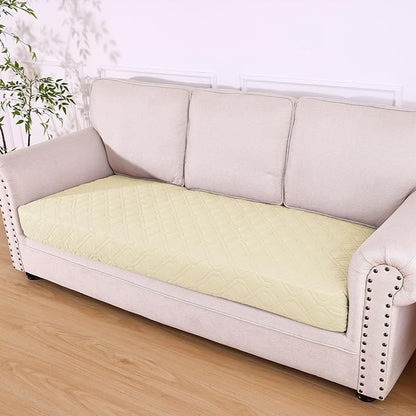 hyha Waterproof Dog Bed Blanket, Soft Pet Blankets, Waterproof Couch Cover for Dogs, Reversible Sofa Covers Washable for Furniture (40x80 Inch, Beige/Beige)