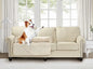 Brilliant Sunshine Premium Calming Dog Bed Mat, Silky Velvet, Removable Washable Cover, Cushion Protector and Couch Covers for Dogs, Pets, Cats, Large, Beige Natural