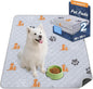Washable Pee Pads for Dogs, 2 Pack Absorbent Reusable Training Dog Pads Pet Puppy Pads, Non-Slip Potty Pads for Whelping, Playpen, Crate, Bed, Orange, 36"x36"