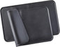 Amazon Basics Waterproof Anti-Slip Silicone Cat & Dog Food Mat, Pet Mats with Raised Edges for Food and Water Bowl to Protect Floors, 18.5 x 11.5 Inches, Black, Solid - Pack of 2