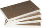 Amazon Basics Corrugated Cardboard Cat Scratcher, Scratching Board, Reversible, 17.4" x 10", White, 4-Pack