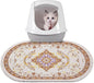 Bienbee Cat Litter Mat, 24" x 15" Litter Box Mat Rug with Non-Slip Bottom,Urine and Water Proof, Easy to Clean Cat Supplies Essentials for Indoor Kitty Kitten Floor, Brown M