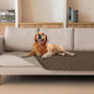 gogobunny 100% Double Sided Waterproof Dog Blanket Soft Pet Bed Cover Reversible Protect Furniture Couch Sofa Car for Puppy Cat Kids (Dark Walnut/Light Walnut, 30x90 Inch (Pack of 1))