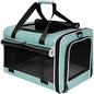Top Loading Medium Pet Carrier with Privacy Window for Anxiety Cat, Soft-Sided Small Kitten Travel Crate Vet Friendly, Little Dog Bunny Kennel Carry Bag Suitcase, 18x11x11 Teal