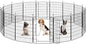 Yaheetech Expandable Dog Playpen, 16 Panel 32 inch Puppy Playpen with Door Indoor/Outdoor Pet Fence for Small Medium Dogs