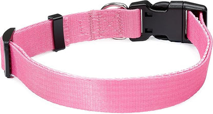 MS-5 Automatic Pet Door Collar, Genuine High Tech Pet Brand Dog Collar for Power Pet Doors - Deluxe Strap (Pink, Large) - DC-PNK-MS5-L