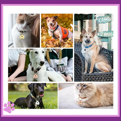 Goth Cat Tags Personalized Halloween Gifts for Dogs, Spooky Pet ID Tags,Boo Basket Stuffers, Summon My Mom Dad,Custom Anti-Lost Dog Name Collar Plate for Small Large Dogs Cats