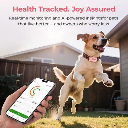 Pet Phone – Smart GPS Pet Tracker with Real-Time Location, Two-Way Communication, Emotional Support, and Unlimited Data | Ideal for Dogs and Cats | Up to 5-Day Battery (Light Pink)