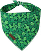 St. Patrick's Dog Bandana, UP URARA PUP Shamrock Triangle Bid Scarf for Medium Large Dogs, Cotton Kerchief for Girl Boy Puppies, Cute Spring Green Bandana,S