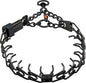 Herm Sprenger Black Stainless Steel Dog Collar with Short Links and Quick Release ClicLock Buckle Made in Germany (20in x 3.0mm (Neck Size up to 16-17in)