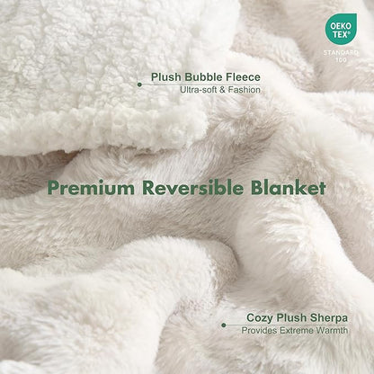 Soft Cozy Waterproof Dog Blanket for Couch - Room Decor Medium Pet Blanket for Furniture Protector, Washable Calming Dog Crate Blankets for Indoors & Outdoors, Cream, 40"x50"