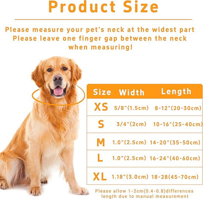 Adjustable Soft Pattern Pet Collar with Safety Buckle for Boys Girls and Puppies (Yellow Floral,M)