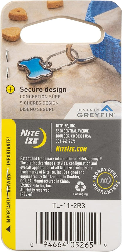 Nite IZE MicroLink Pet Tag Carabiner, Stainless Steel Cat and Dog Tag Clip, 2 Count (Pack of 1)