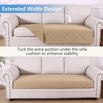 hyha Waterproof Dog Blanket, Reversible Pet Bed Blanket, Soft Sofa Couch Cover for Dogs Washable, Waterproof Pet Couch Covers for Sofa Puppy Cats Furniture Protector(40"x70", Camel/Camel)