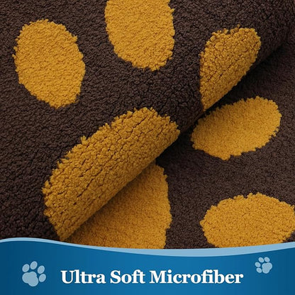 Buganda Dog Door Mat for Muddy Paws, Absorbent Dirt Trapper Washable Indoor Doormats, Non Slip Low-Profile Mud Mat for Dogs, Front Entrance Doormat for Inside Floor (30x20 Inches, Coffee)