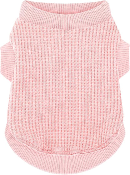 Cozy and Functional Dog Shirts for Small Puppies: Stretchable Pink Attire with Easy-On Design, Ideal for Chihuahuas and Yorkies - Enhance Comfort and Playfulness on Chill Days Medium