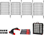Dog Playpen Outdoor for Medium/Large Dogs 36'' High,4 Add-on Heavy Duty Dog Playpen Panels with Rustproof and Sturdy Stakes, 3ft Dog Fence for RV Camping