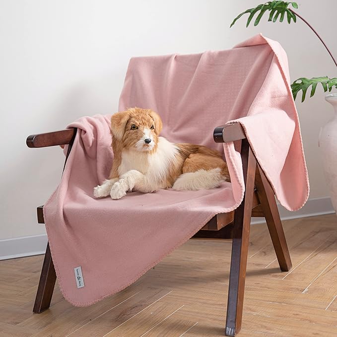 Fleece Throw Blankets Bulk Fleece Blankets Solid Wholesale Lightweight Warm Soft for Pet Bed Sofa Couch Office Wedding Gifts Travel Seasons Grey and Pink 50x60 Inches Pack of 6