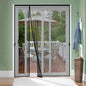 Reversible Left Right Side Opening Fiberglass Magnetic Screen Door, Fit Door Size 60x80in,Heavy Duty Fiberglass Screen Door Mesh for Front, Patio Sliding Door, French Bug Door Screen Magnetic Closure