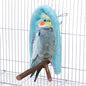 Comfort Corner Fleece Bird Blanket Parrot Cage Snuggle Hut Warm Bird Nest House Bed Hanging Hammock Toy for Parakeet Cockatiel Pigeon Small Animals Shelter Plush Bedding(Blue/L)