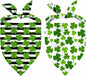 St. Patrick's Day Dog Bandana, 2 Pack Adjustable Holiday Party Pets Saint Patrick Day Bandana Lucky Triangle Bibs Cat Scarf Set