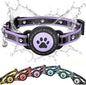 Airtag Cat Collar Breakaway, Reflective Cat Collar with AirTag Holder and Bell, Compatible with Apple Air Tag, Comfortable Padding, Adjustable, Durable (Purple, S)