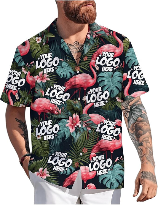 Custom Hawaiian Shirt with Face Photo Picture for Men Women Kids Youth Adult, Tropical Personalized Hawaiian Shirts Gift