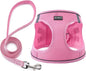 BOOMIBOO Dog Harness with Leash Set, No Pull Adjustable Reflective Step-in Puppy Pet Vest Harnesses for Small Medium Large Dogs and Cats,Pink M