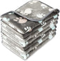 Tatuo 4 Pcs Dog Blanket for Pet Cat Blankets Indoor Puppy Teething Stuff Toys Paw Print Fleece Soft Blanket Sleep Mat for Guinea Pig Cage(Dark Gray,Small(24 x 16 Inch),Square)